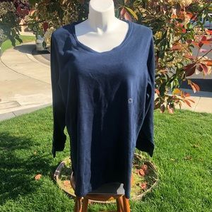 NWT Blue Long Sleeve Thermal Top size 30/32